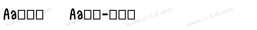 Aa金牛座   Aa字库字体转换
